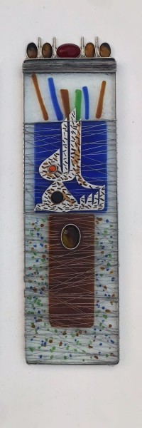 Shakil Ismail, 16 x 21 Inch, Metal & Glass Casting with Semi Precious Stone, Calligraphy Paintings, AC-SKL-012